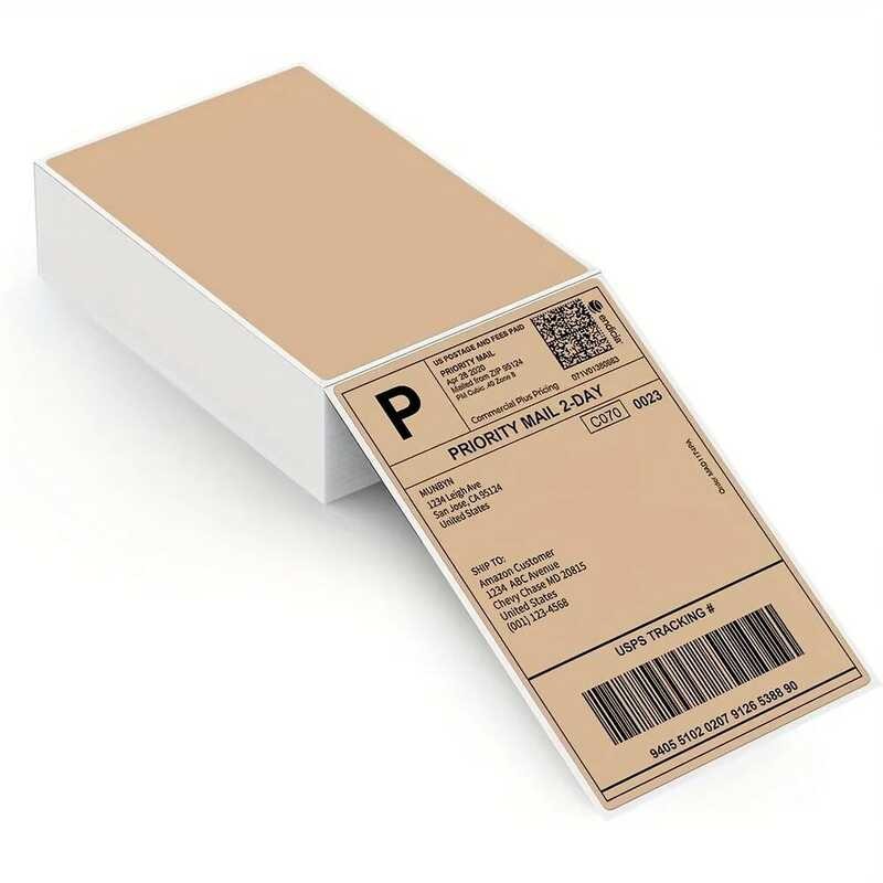 

Kertas 100Pcs Cetak Label Transportasi Berwarna 4X6 Inci Sensitivitas Tinggi Anti Minyak Viskositas