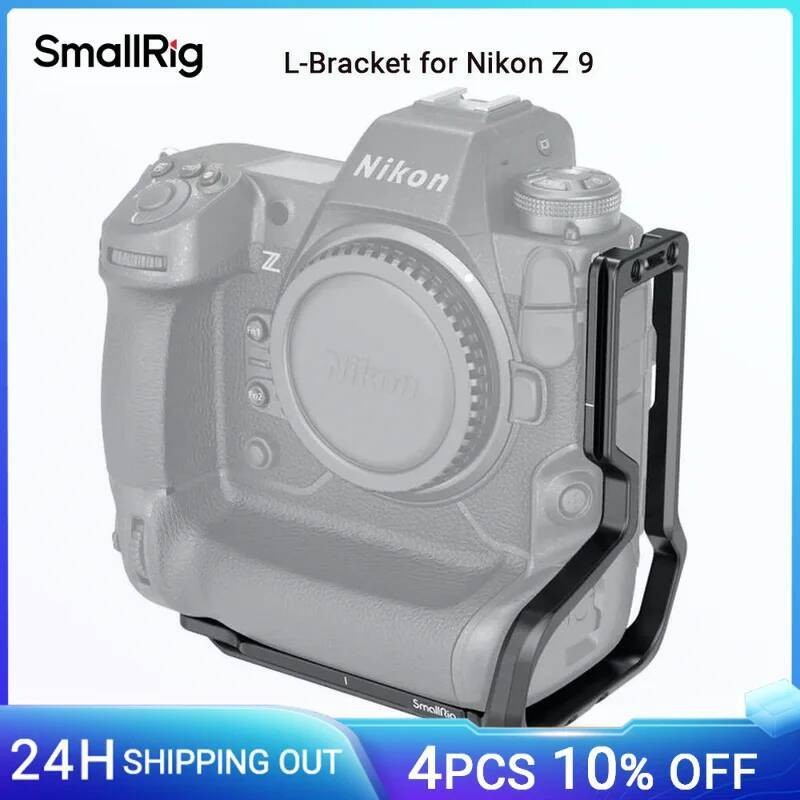 SmallRig L-Bracket untuk Nikon Z9 Kamera Aluminium Alloy Kandang Video Pembuatan Film 3714