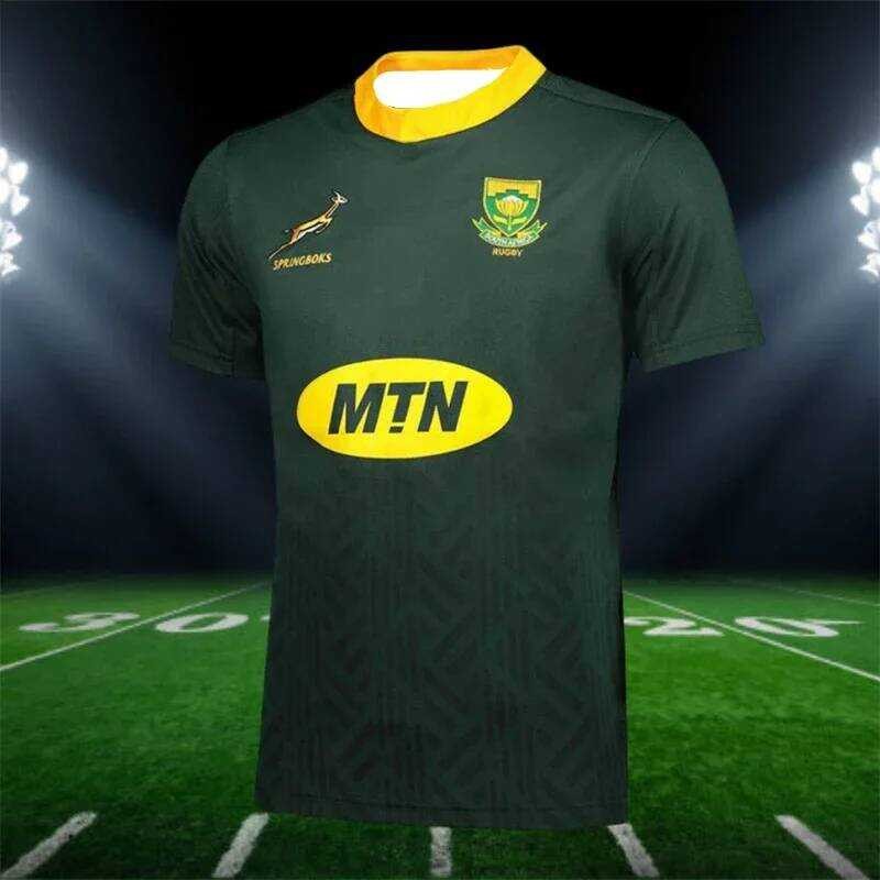 Fashion 25-26 Bernapas Cepat Kering Jersey Rugbi Pria Afrika Selatan 2019 untuk Anak-anak dan Dewasa