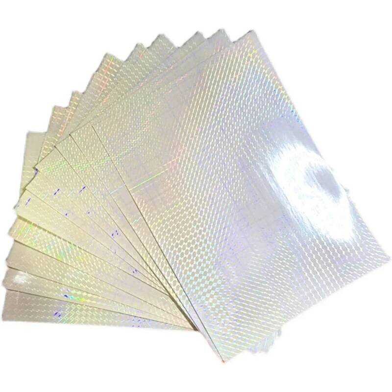 

tekstur Hologram persegi kecil laminasi dingin, lembaran film ikatan pita dingin,