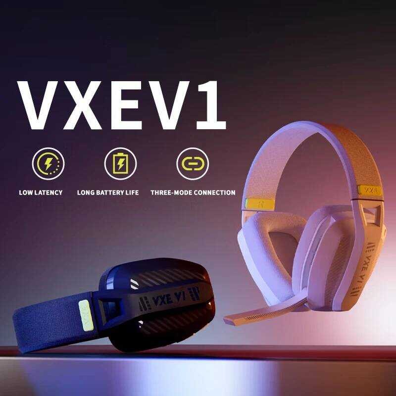 Vxe Vgn Siren V1 Gaming Blueooh 5.3/2.4g Headphone Ringan Dual-mode Dengan Mikrofon Komputer Espors
