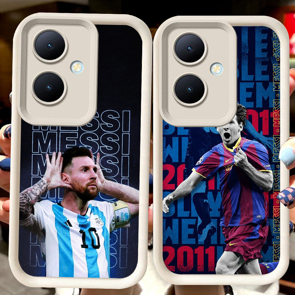 H50 Messi 10 Putih Casing untuk OPPO Reno 10 11 8T 11F 13F Pro 5G