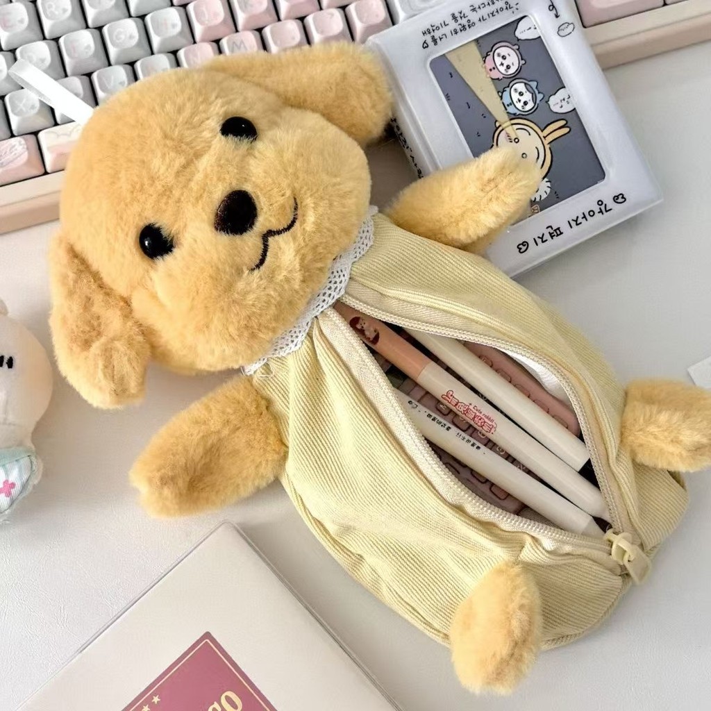 

Tas Pensil Plush Senbeier Lucu Kartun Boneka Tiga Kartun Bantun Penyimpanan Mahasiswa Wanita Kapasitas Besar Kapasitas Desktop