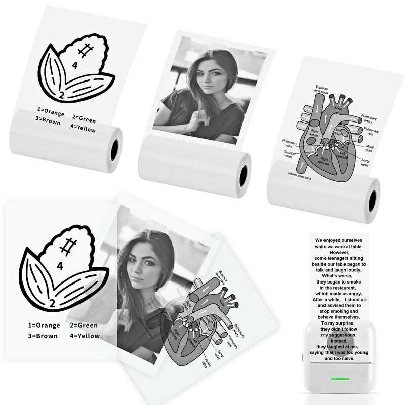 

Gulungan 3 Kertas Termal Perekat Transparan untuk Stiker Foto M02/T02 dan Printer Mini Pocket Lainny