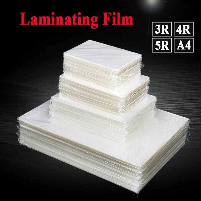 

mikrofon 80 Film Plastik PET EVA Laminasi 100 lembar Laminator Panas 3R 4R 5R A4 untuk Foto/Files/Ka