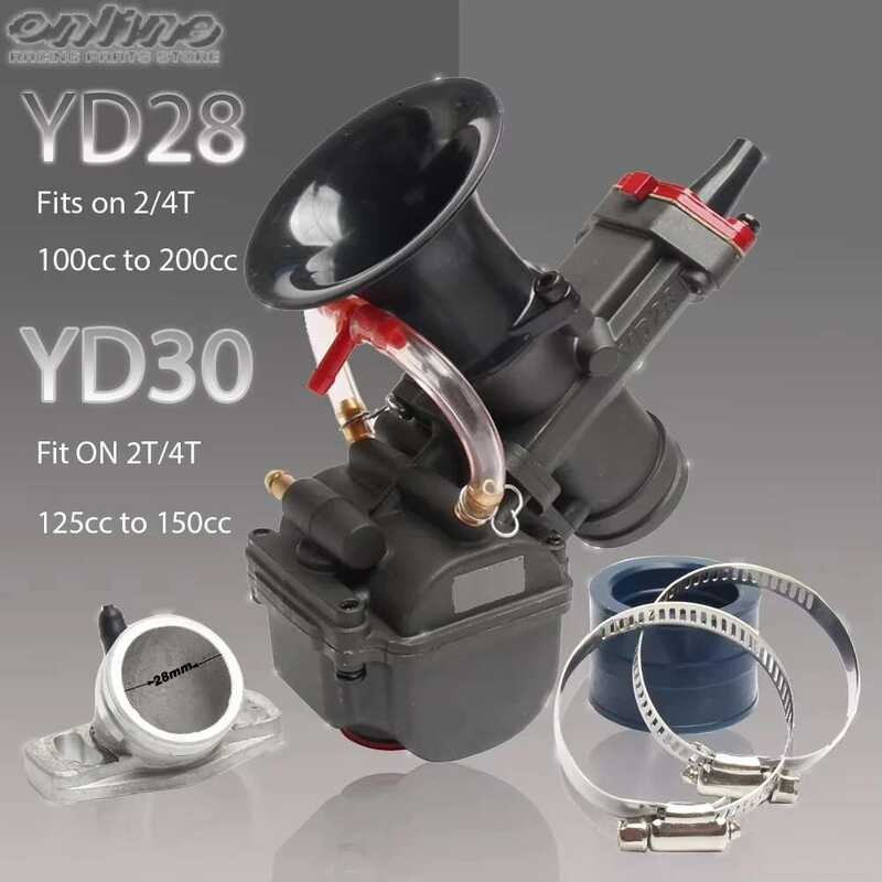 Skuter Karburator PWK YD28 30 28mm Dengan Power Jet ATV Suku Cadang Balap Sepeda Motor Skuter Untuk