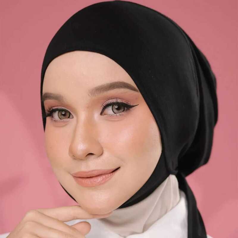 Dalam Topi Untuk Wanita Selubung Hijab Solid Topi Turban Hijab Islami Muslim Siap Dipakai Penutup Ke