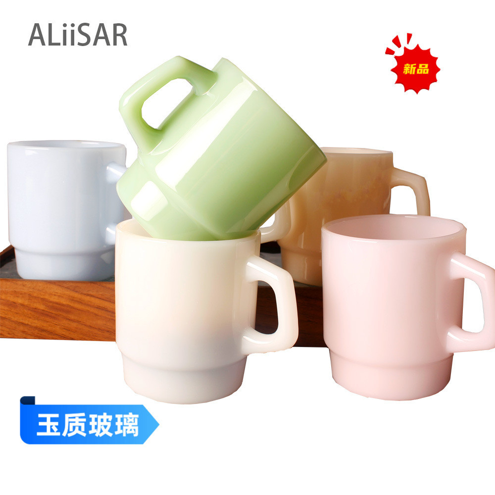 Gelas  kaca cork korea ins sensasi dicetak kopi bernilai tinggi Antikair