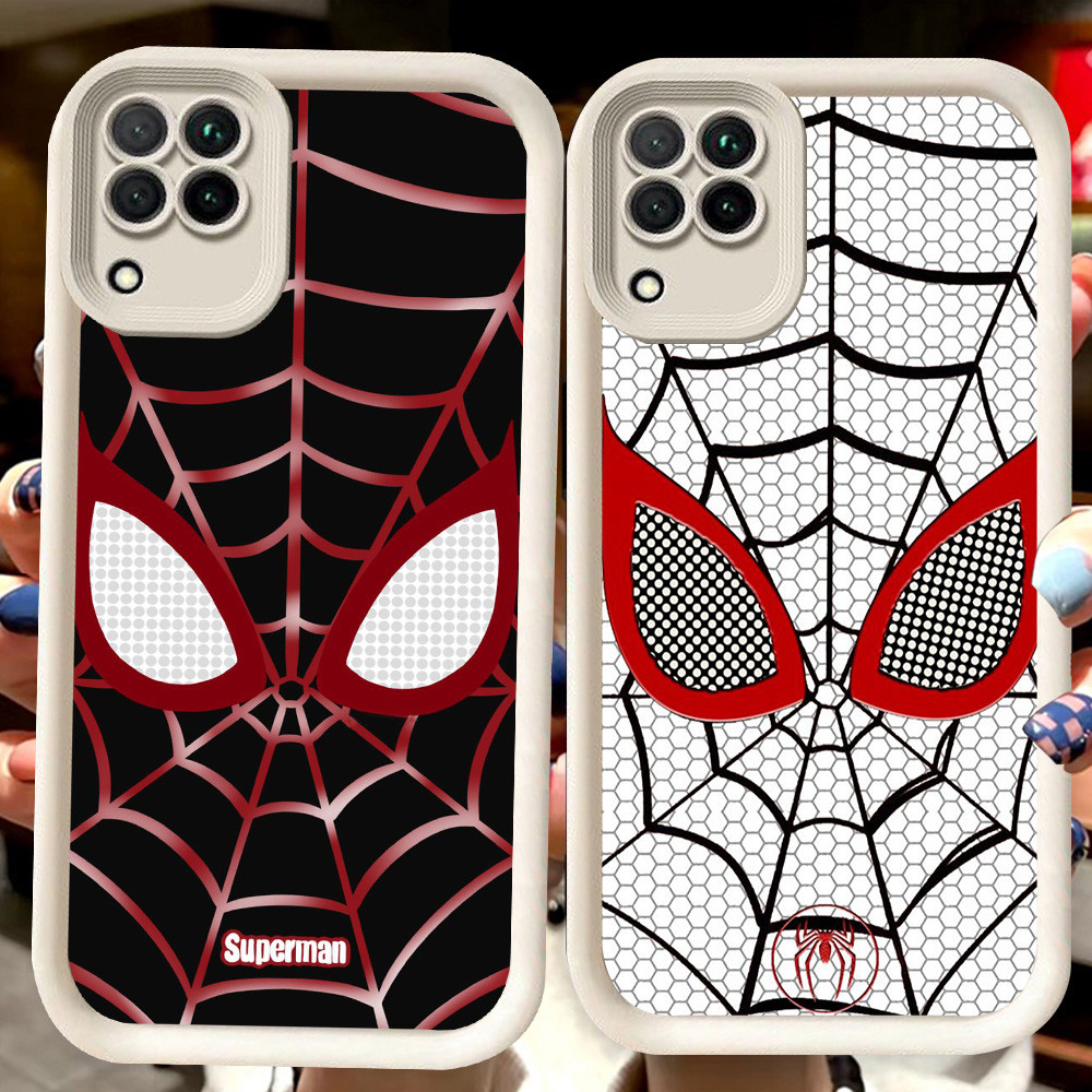 H61 Spider-Manl Putih Casing untuk Samsung A12 J7 A22 F04 A04E J2 Prime A04 A06 M04 A05 Pro 5G A07