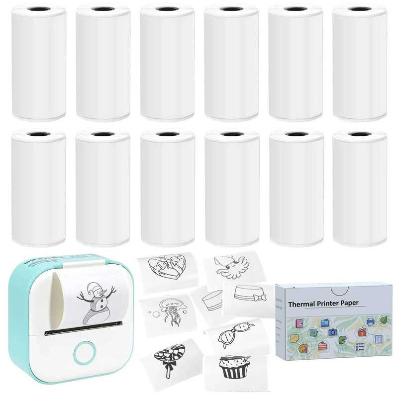 

Kertas 53mm Putih Stiker Perekat Diri Mini Printer Saku Termal 3-Rol Untuk Catatan Teks Jurnal Foto