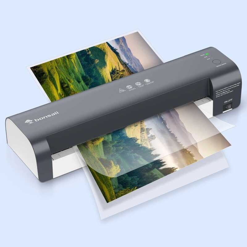 

BONSAII Laminator 13" A3, Tidak Pernah Macet, Suhu Cerdas, Pengawetan Tahan Lama, Ideal untuk Rumah/