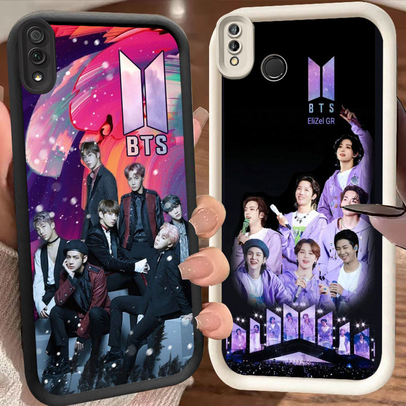 BK-34 BTS OT7 Luxury shockproof Casing untuk VIVO Y91C Y91 Y91i Y66 Y95 V9 Y93 Y81 Y81S