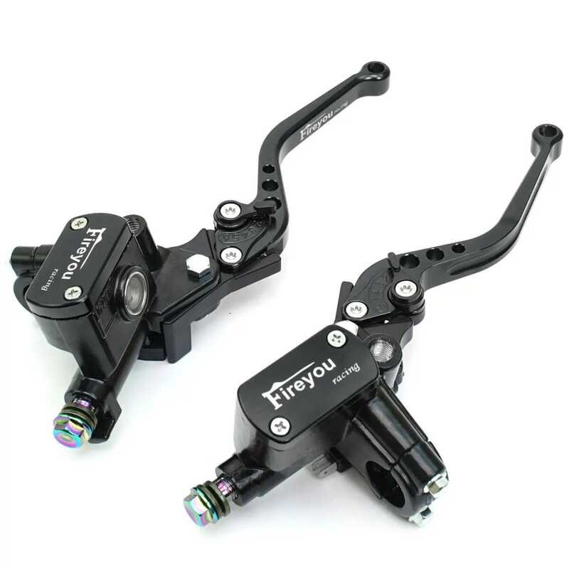 Tuas 22mm Pompa Rem Sepeda Motor Pegangan Silinder Kopling Hidrolik Master Balap Untuk HONDA Yamaha