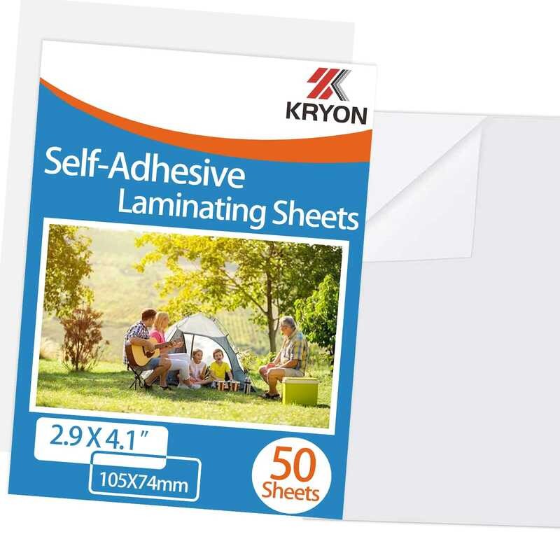 

Lembar 50 Ukuran: 2.9 x 4.1 Inci Kertas Stiker Overlay Holografik Jernih Film Laminasi Dingin Ukuran