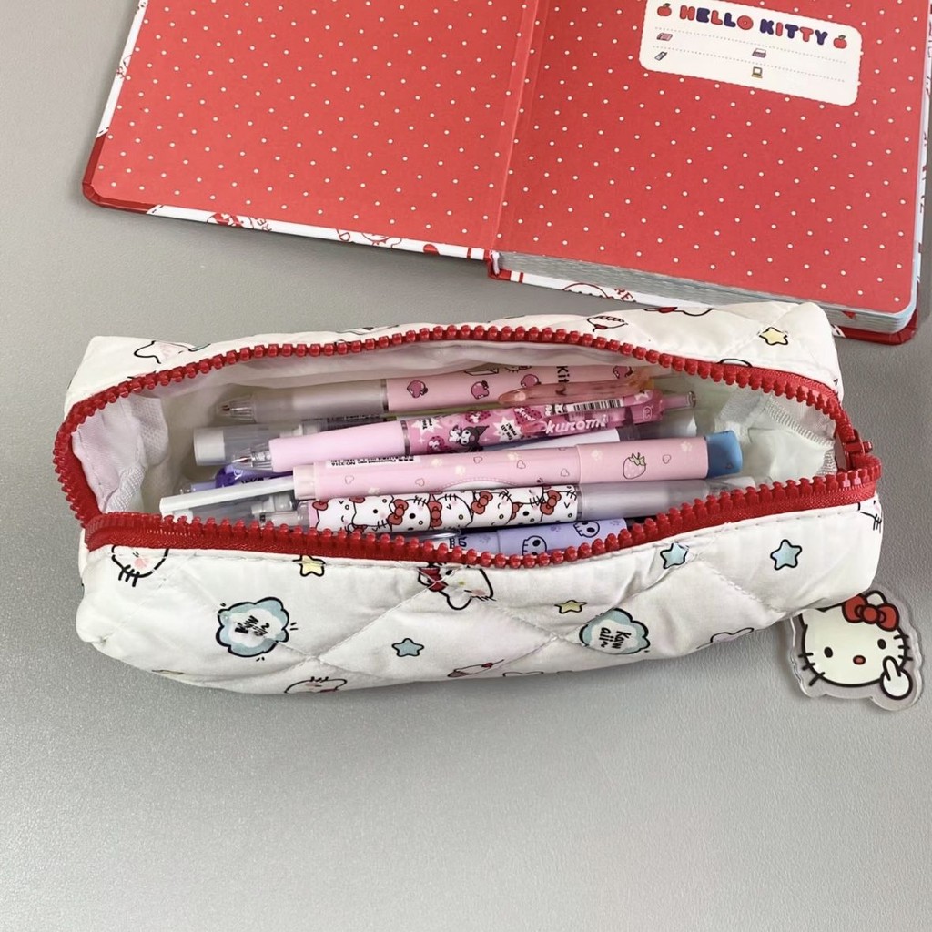 

Ritslet merah kustom baru kt tas pensil lembut fufu swish inc in value stationery penyimpanan gadis makeup tas