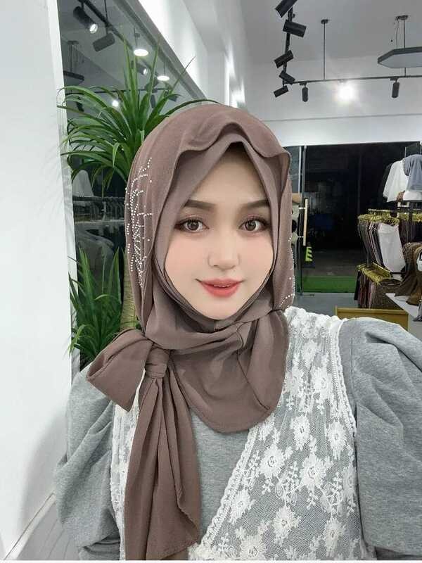 Fashion Malaysia Kembang Api Dias Gadis Muslim Siap Hijab Elegan