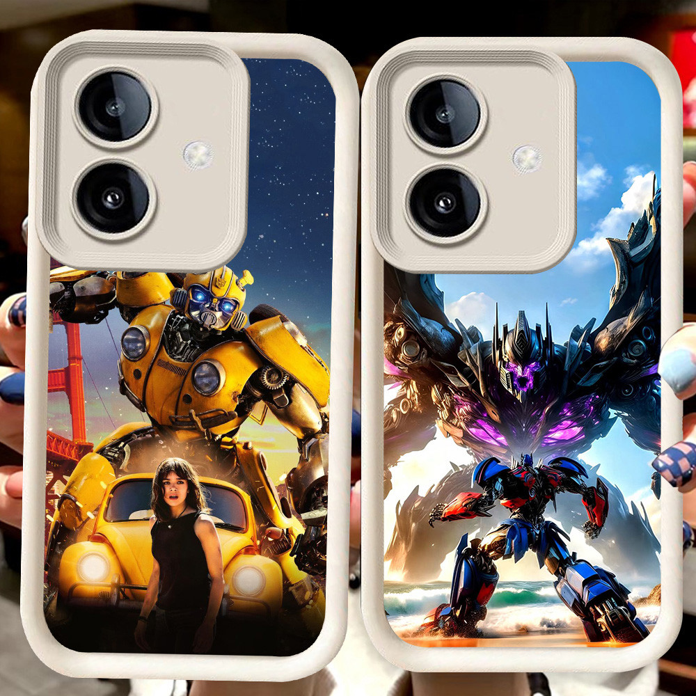 H80 Transformers BumbleBee Putih Casing untuk OPPO A3X A3 A79 A5 A5X A5I Pro 2025 5G
