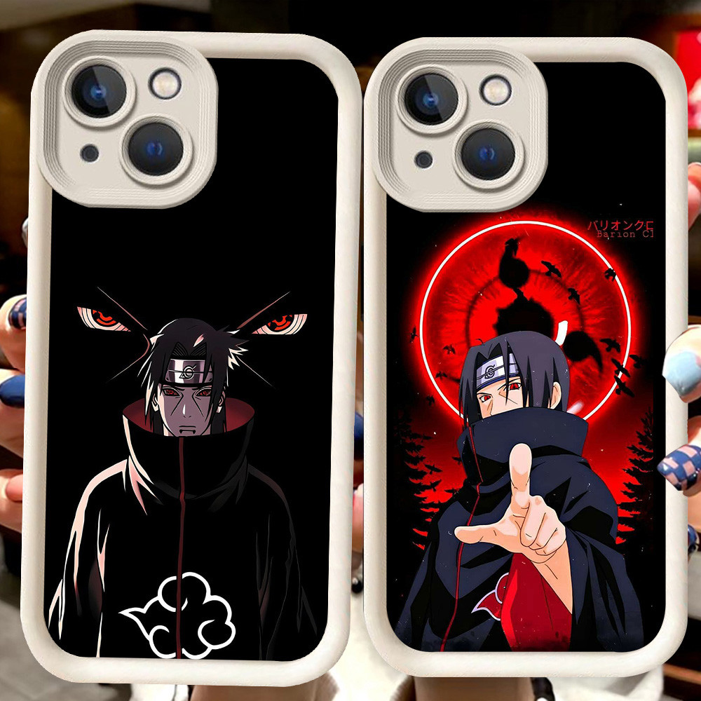 H104 Uchiha Itachi Putih Casing untuk iPhone 6 7 6s 8 Plus 13 14 Pro Max