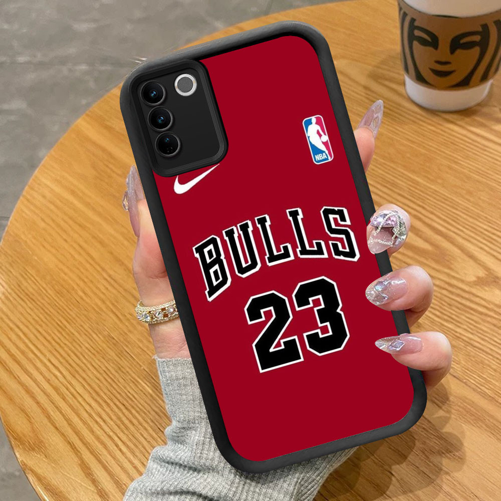 YB-19 Michael Jordan Shockproof Casing untuk VIVO V27E V27 V29 V29E Y200e Y100 Pro