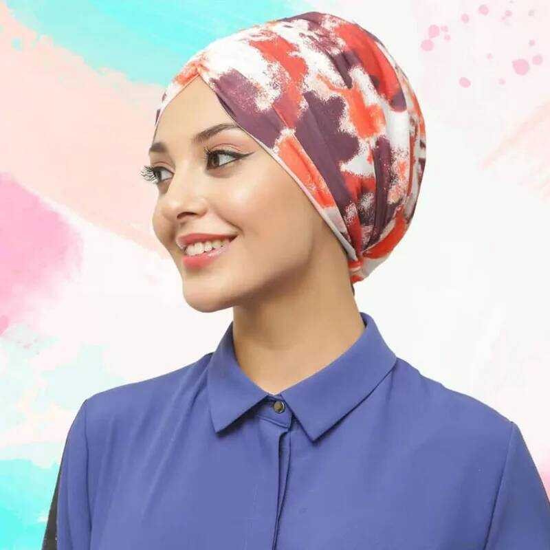 Instan Turban Wanita Islami Topi Muslim Polos Hijab Dalam Topi Ramadhan