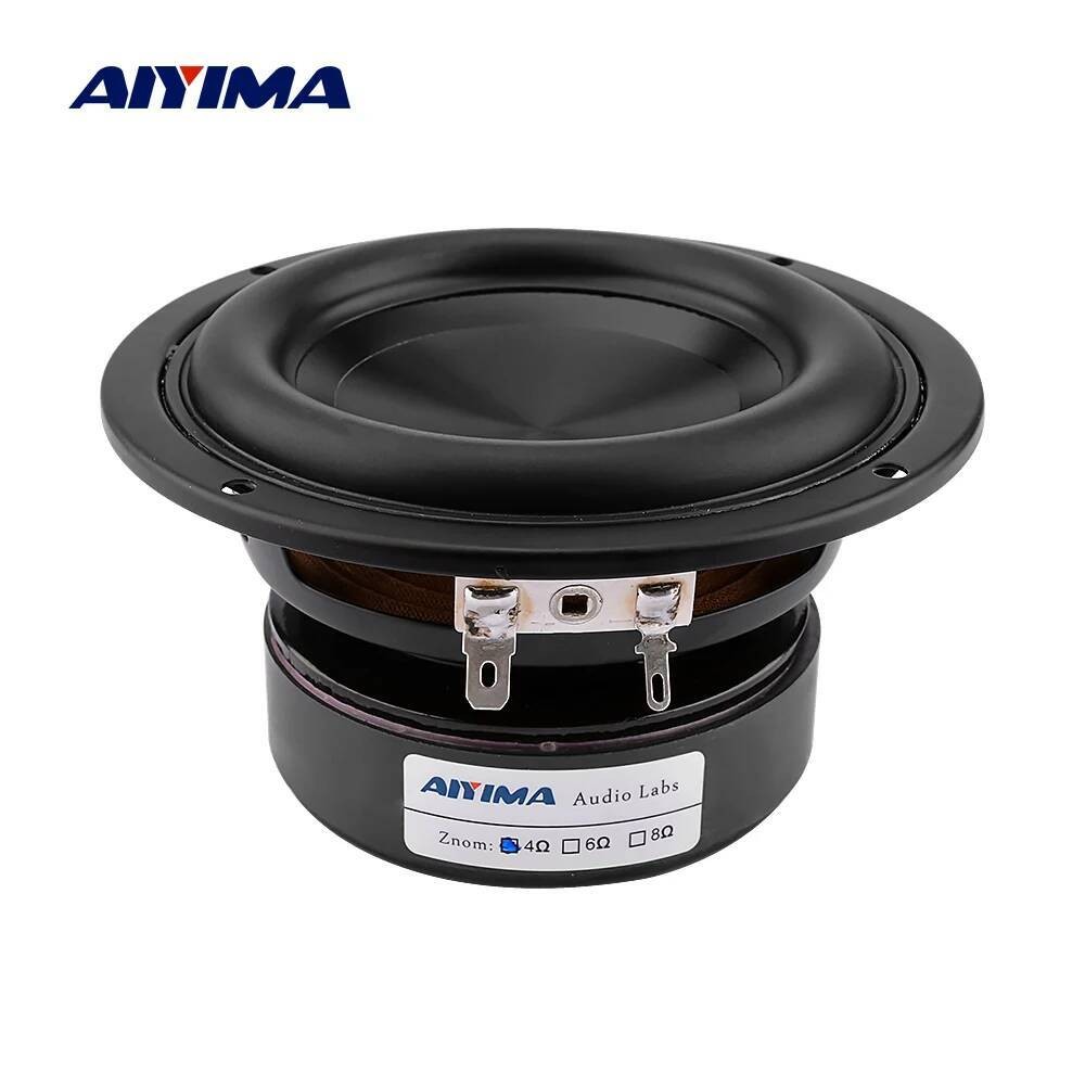AIYIMA 1Pc Inch Woofer Audio Driver 4 8 Ohm 100W Bass Hifi Suara Musik Subwoofer Tahan Air