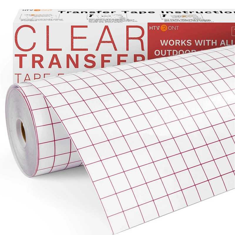 

Pita HTVRONT Transfer 12inX80ft/50ft/30ft Kertas Aplikasi Grid Merah untuk Kerajinan Cricut Cangkir