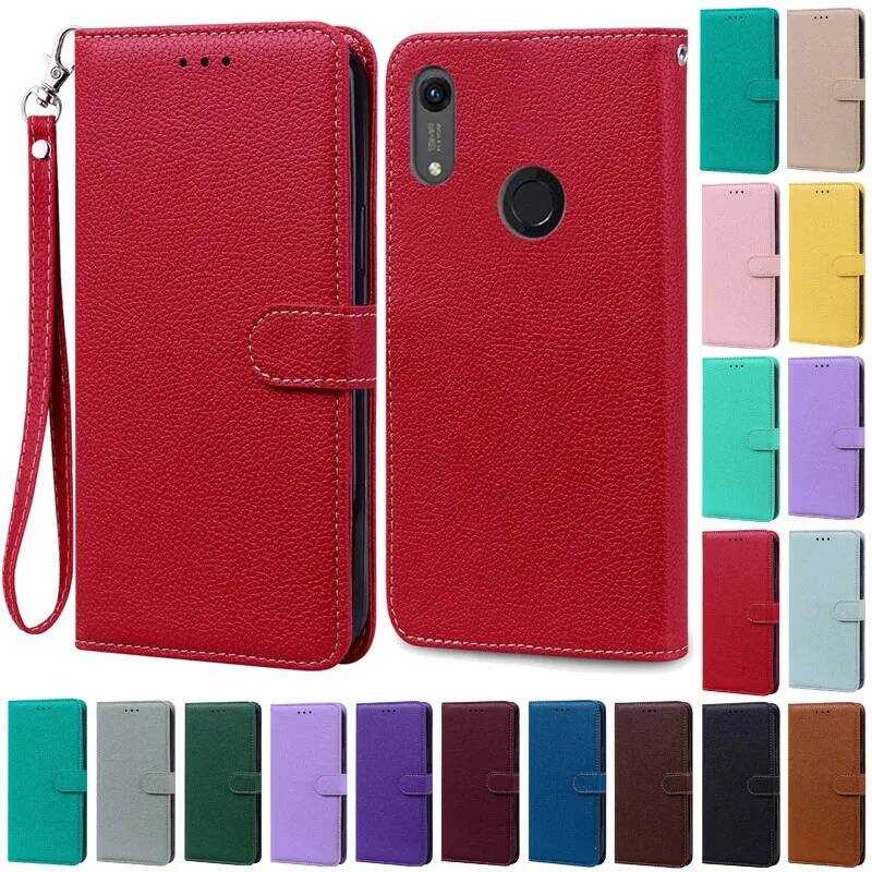 Kulit Dompet Flip Huawei untuk 8A 8 A JAT-LX1 Fundas Honor 8a Prime Casing Ponsel Coque