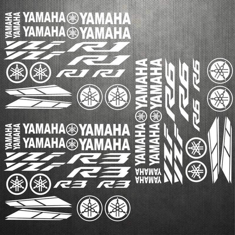 Vinyl Stiker Sepeda Motor Yamaha R1 R3 R6 Helm Stiker Reflektif Tahan Air