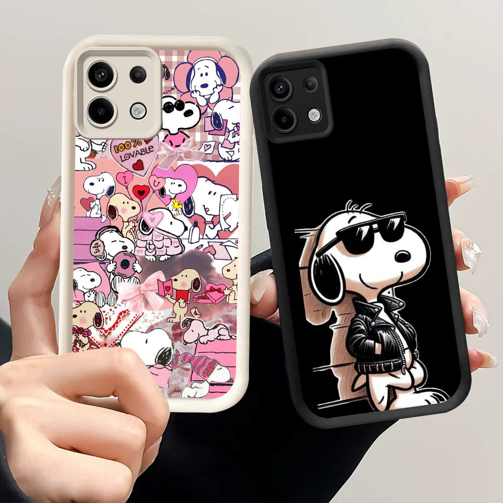 YB-29 Snoopy Shockproof Casing untuk Infinix 7 GT 20 Tecno POP 7 Spark GO ITEL A80 P65 Pro