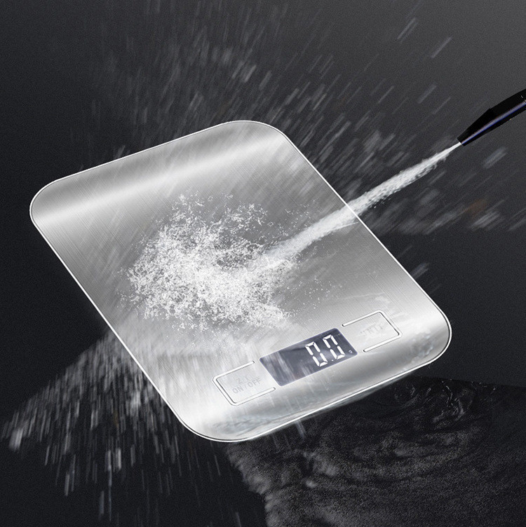 Timbangan Dapur Elektronik Dapur Kecil 10kg Gram Stainless Steel Rumah Tangga 3kg Memanggang 0.1g Ti