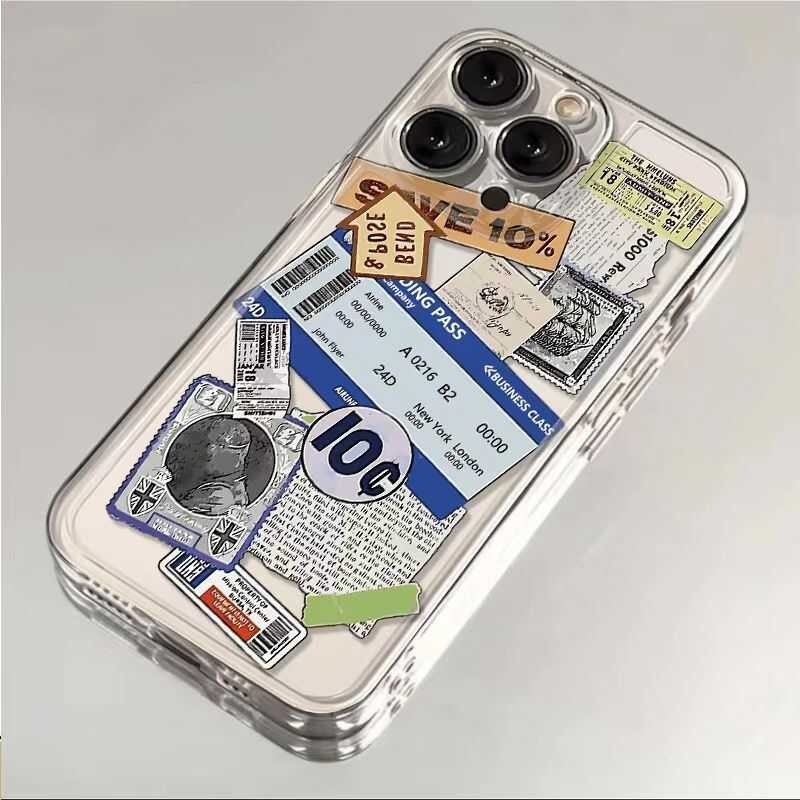 

Ilustrasi Label Tiket Pesawat Kompatibel dengan iPhone 16 Kreatif 15 Casing Ponsel 14 Pro Max Tahan Guncangan 13