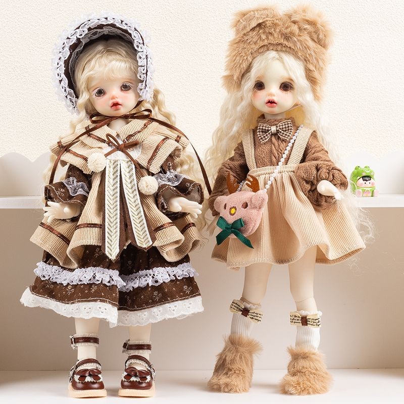 Boneka pakaian 6 poin bjd putri lolita rok 30cm boneka barbie set pakaian berpakaian mainan gadis