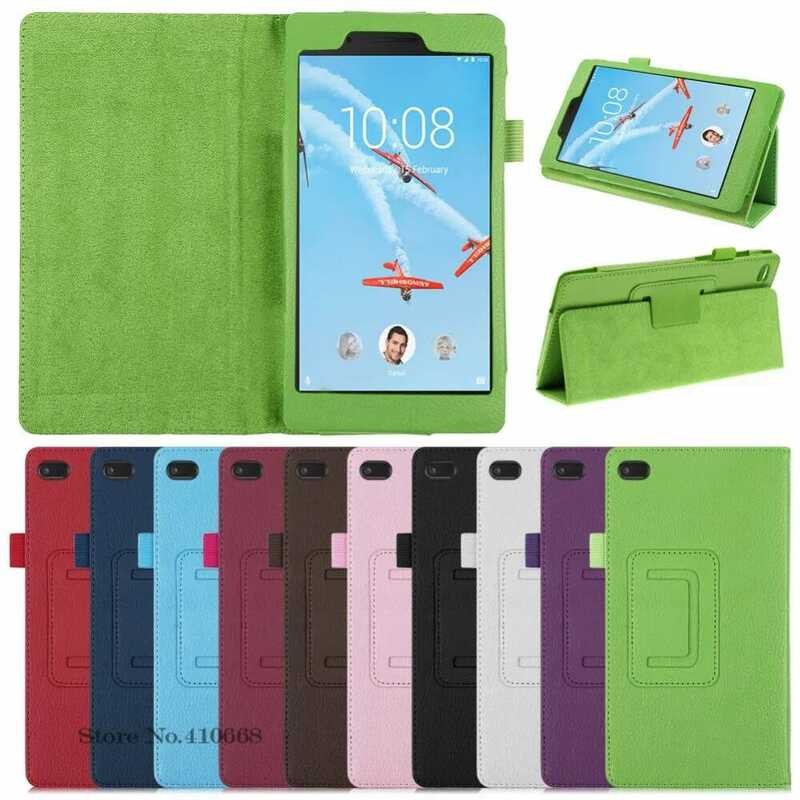dalam 3 1 Penutup Stand Kulit PU Flip Untuk Case TB-7304F TB-7304I TB-7304X untuk Lenovo Tab 7 Essen