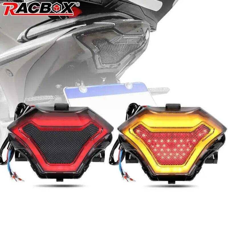 Belakang Lampu LED Sepeda Motor 12V untuk Yamaha MT07 FZ07 MT03 R3 R25 MT25 LC150 Sniper150 2013-202