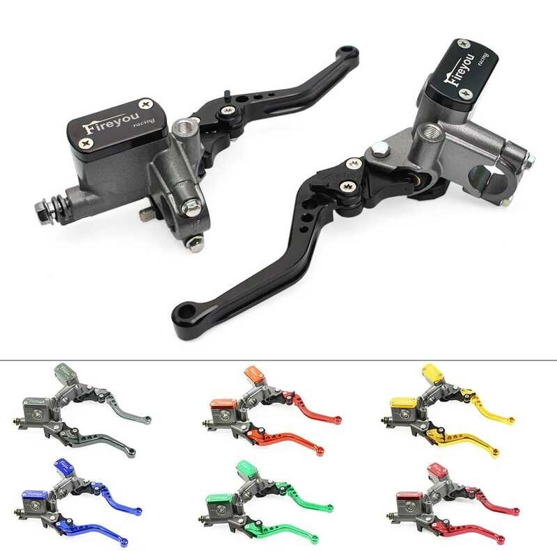 Kopling Pompa Rem Silinder Utama Tuas Sepeda Motor Stang Kopling Hidrolik Motor Balap untuk 22mm hon