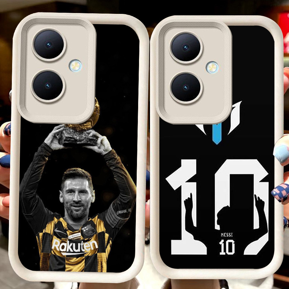 H108 Lionel Messi 10 Putih Casing untuk OPPO Reno 10 11 8T 11F 13F Pro 5G