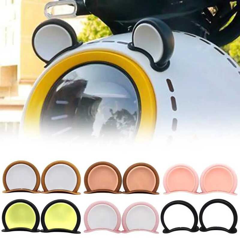 Dekorasi 2pcs Helm Sepeda Motor Sudut Tanduk Setan Telinga Kucing Universal untuk Olahraga Luar Ruan