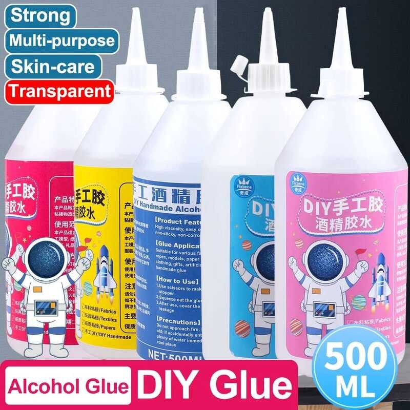 

Botol 500ML Lem Alkohol Perekat Super Kuat Akrilik Kain Busa Karton DIY PVA Kertas Kerajinan Kayu Lo