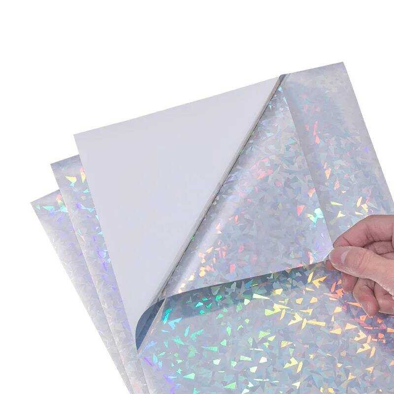 

Lembar 20 Kertas Stiker Vinyl Holografik Tahan Air A4 - Efek Dia untuk Pencetakan Inkjet & Laser -