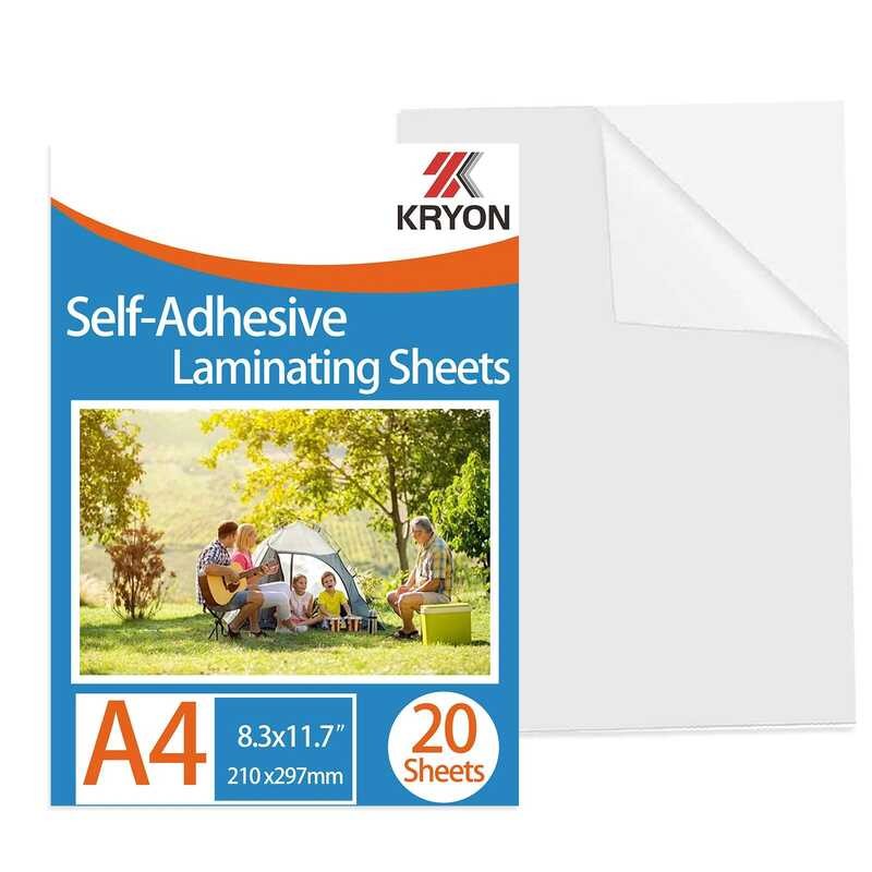 

A4 KRYON 8.3x11.7 Inci 20 Lembar Kertas Stiker Overlay Holografik Jernih Film Laminasi Dingin