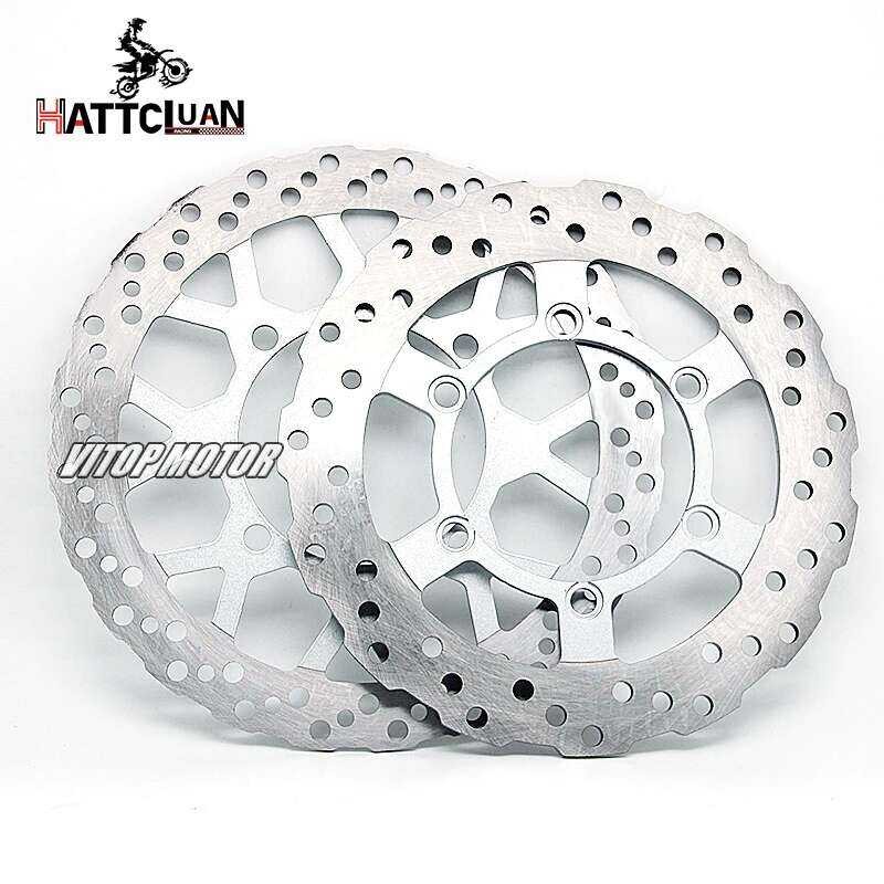 untuk Cocok Kawasaki KLX250S KLX 250S 2008 hingga 2020 Sepeda Motor 250mm Depan 240mm Dia Belakang R