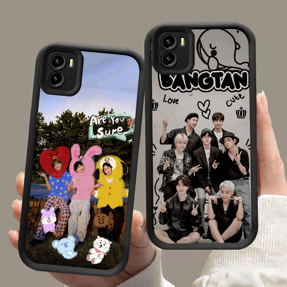 DF-24 BTS Boy Luxury shockproof Casing untuk VIVO Y15S Y22 Y22s Y75 V20 Pro