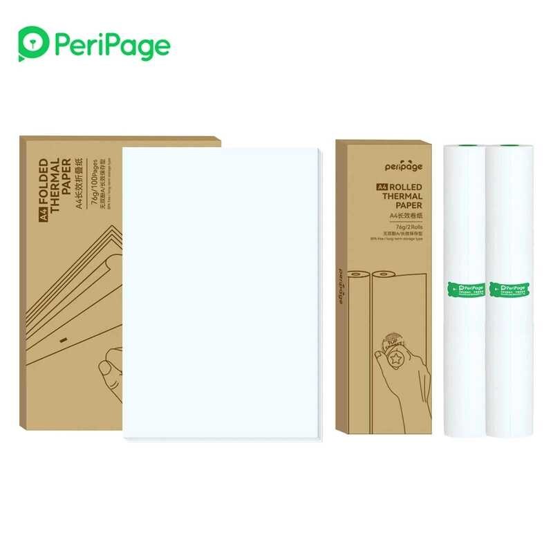 

Mini Printer A4 PeriPage Cepat Kering dan Penyimpanan Lama Terus Menerus 100 Lembar Kertas Termal Li