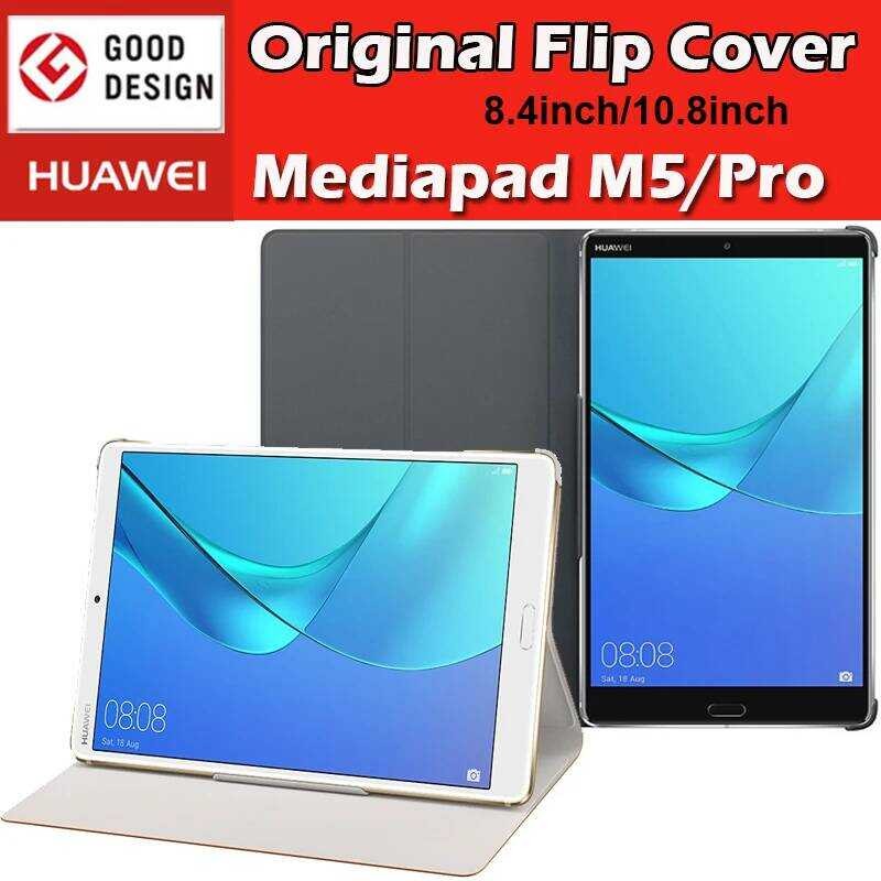 Mediapad HUAWEI 8.4“ 10.8" Penutup Resmi Asli Smart View Stand Flip Leather Case Untuk Tablet M5 Pro