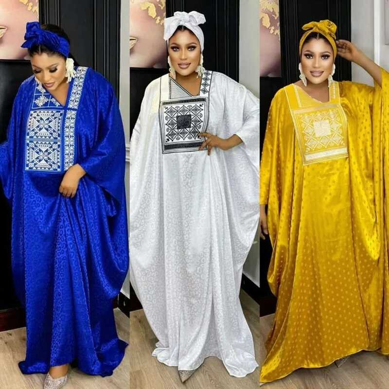 Untuk Abaya Won Dubai 2024 Gaun Fashion Muslim Afrika Kaftan Marocain Gaun Pesta Malam Boubou Robe D