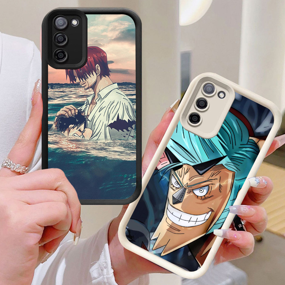BI39 One Piece Anime Casing untuk Samsung M02S M02 F02S A02 A03 Core A02S A03S Putih Hitam