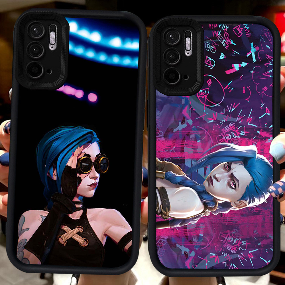 Hitam Casing untuk Xiaomi Redmi Note 11 10 SE 11s 10s 11T 10T Pro 5G H39 Jinx ll Arcane