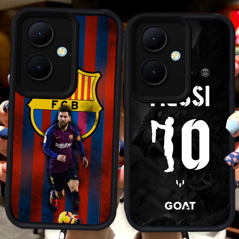 Hitam Casing untuk OPPO Reno 11F 10 13F 8T 11 Pro 5G H108 Lionel Messi 10