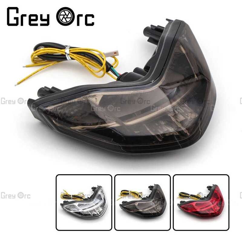 Belakang Lampu Moto Terintegrasi LED Lampu Sein Aksesoris Lampu Belakang Untuk Ducati Monster 797 82