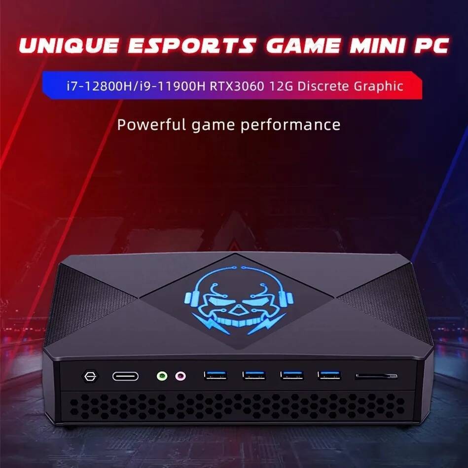 Topton Mini PC Gamer Baru Intel i7 12700H i9 11900H NVIDIA RTX 3060 12G GDDR6 2*2.5G LAN 2*DDR5 Wind